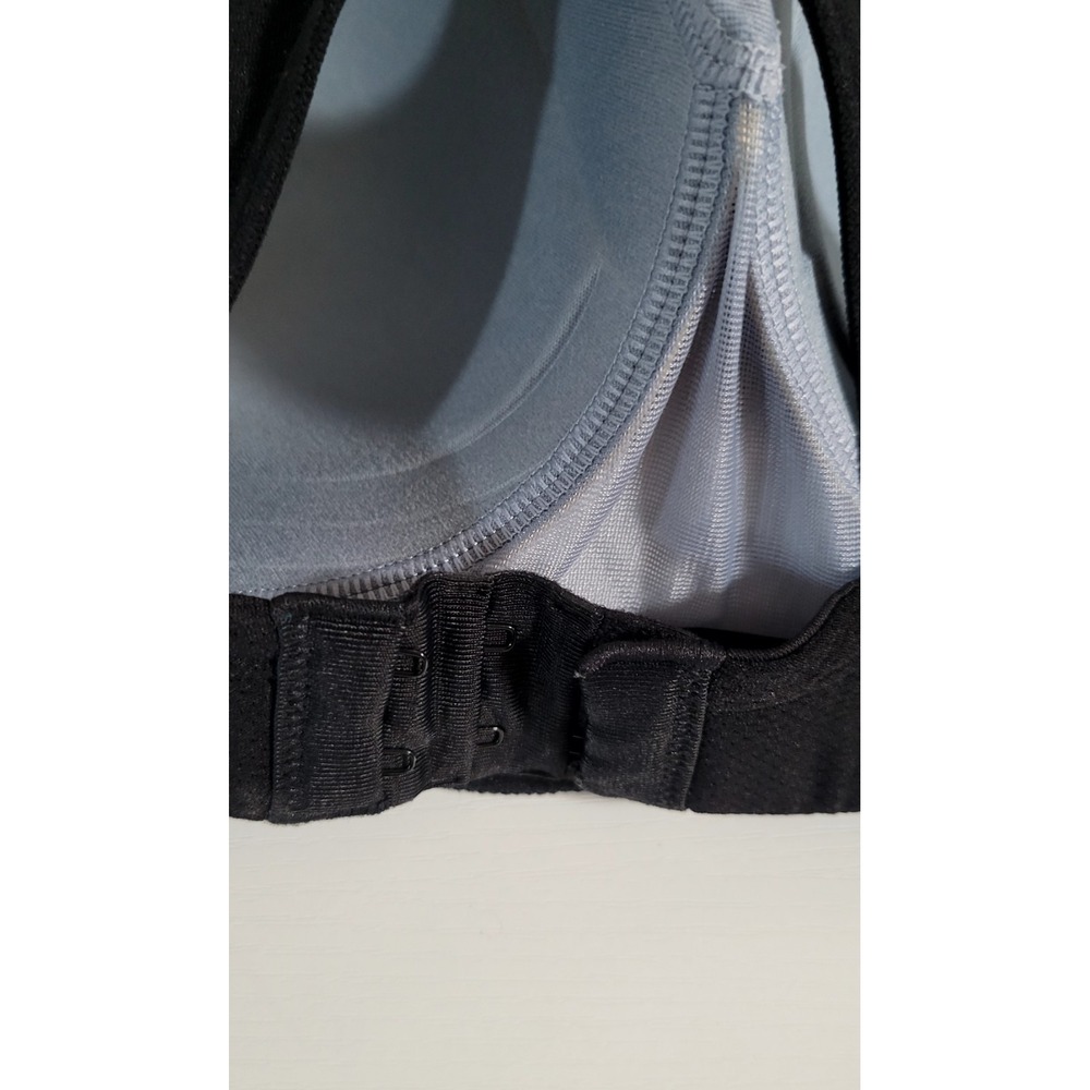 Champion Sports Bra Racerback Size L/XL Wireless Padded Mesh Black 1917 - Picture 4 of 6